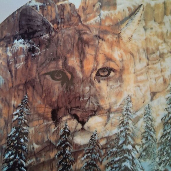 1992 W.S. George Fine China "Canyon of The Cat" Plate - Picture 3 of 10